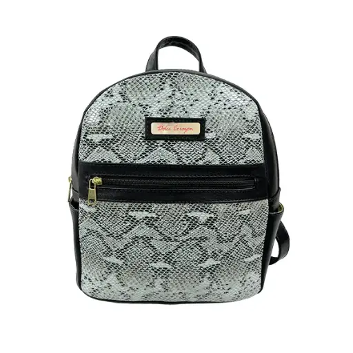 [M02BESIVIB&N] MOCHILA BETSY SINTETICO VIBORA BLANCO/NEGRO