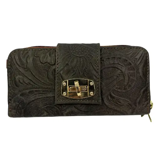 CARTERA BROCHE PIEL 