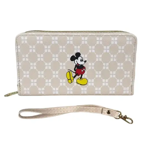 CARTERA DOBLE CIERRE GRANDE MICKEY 